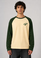 BEIGE RAGLAN TEE
