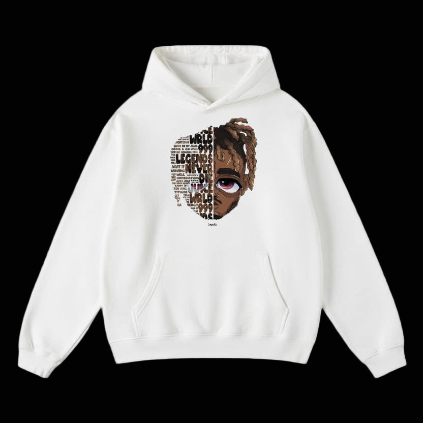 Travis Soul Wildfire Oversized Hoodie White