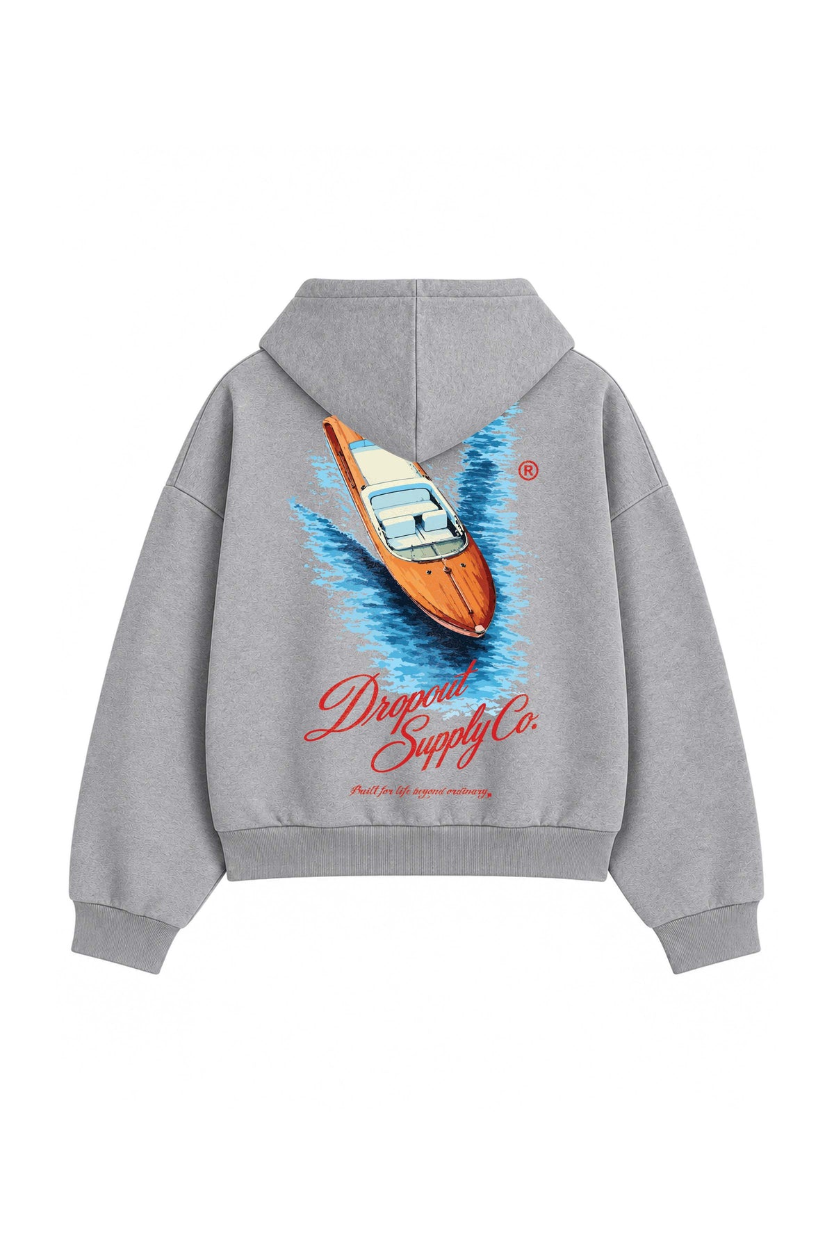 DROPOUT ZIPPER HOOD