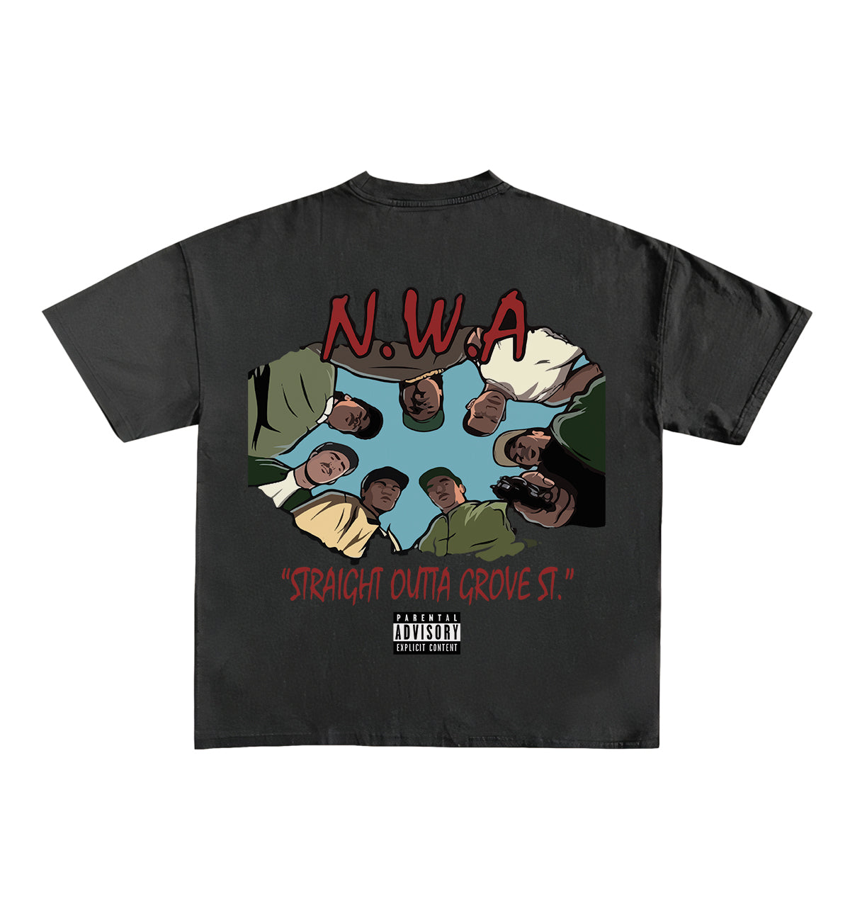 N.W.A Designed Oversized Tee