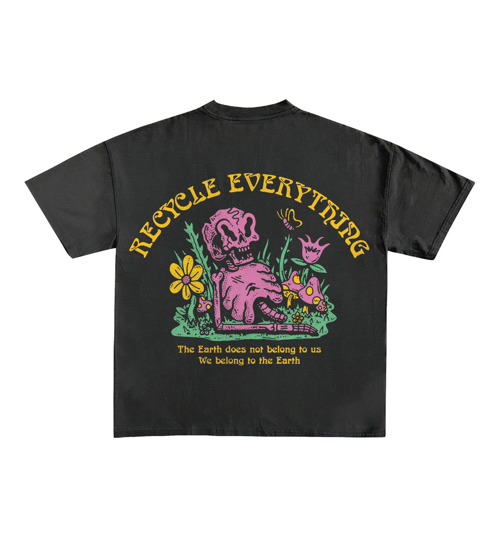Recycle Everything Designed Oversized Tee