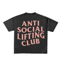 Anti Social Lifting Club Designed Oversized Tee