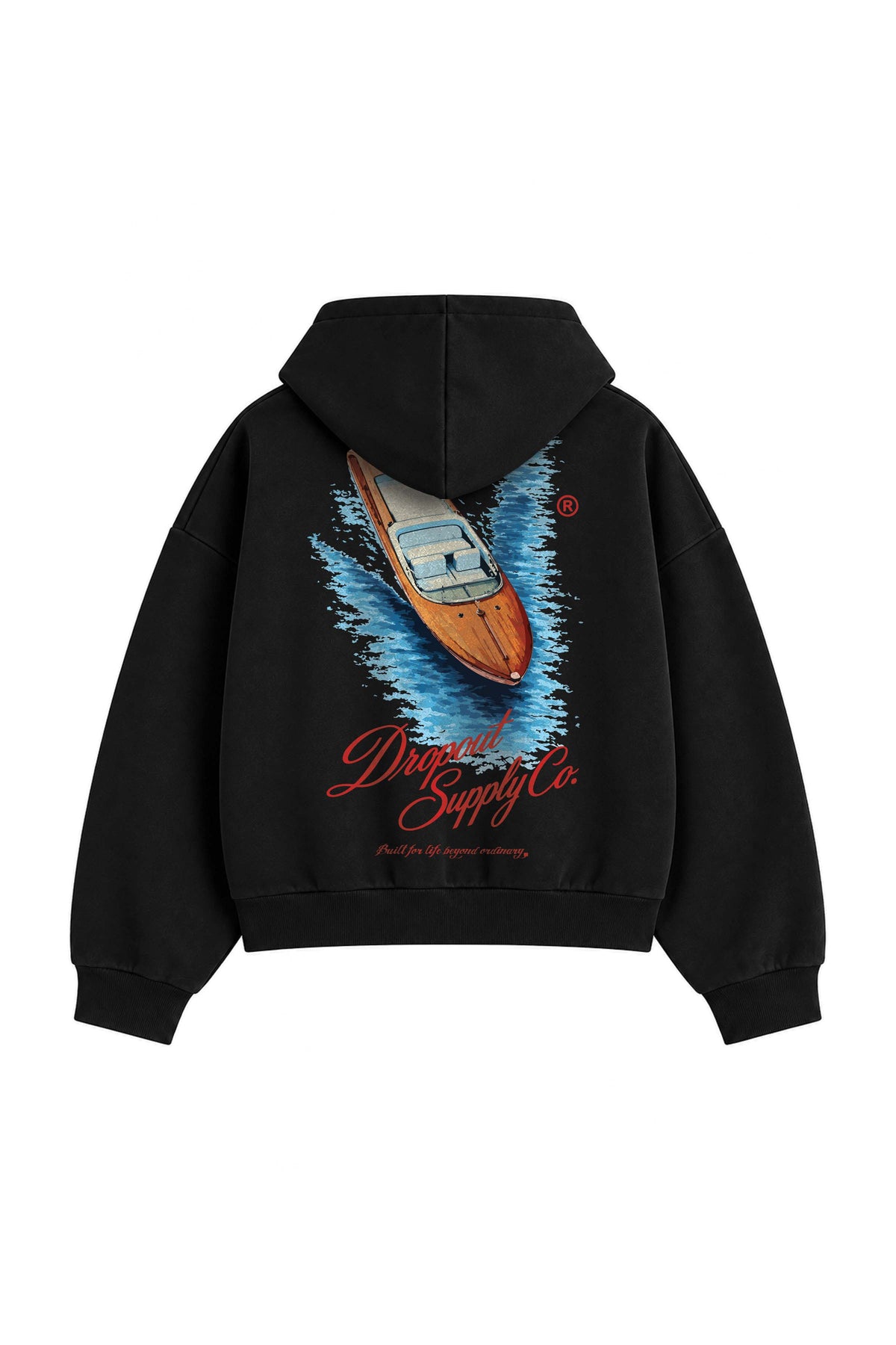 DROPOUT ZIPPER HOOD