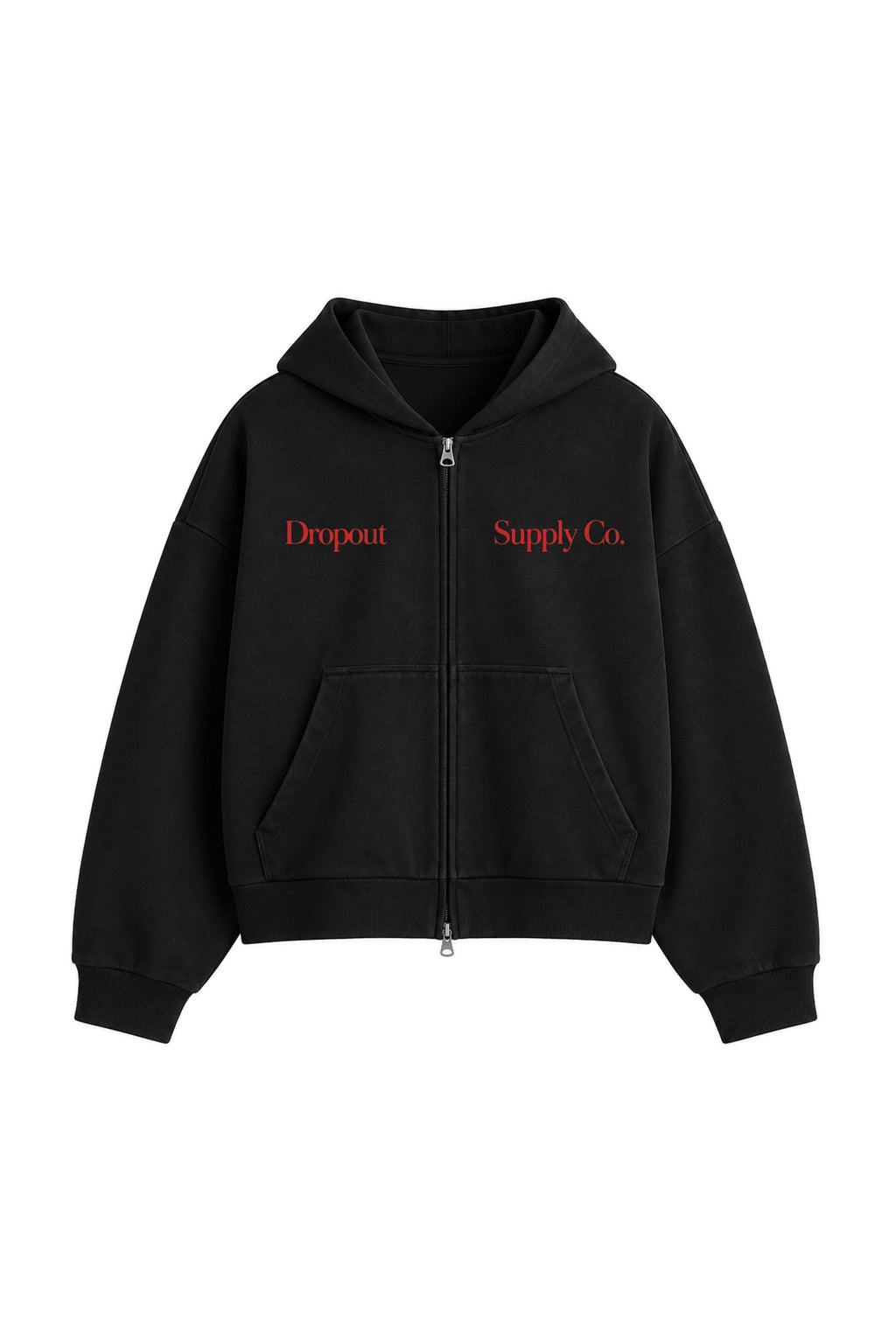 DROPOUT ZIPPER HOOD