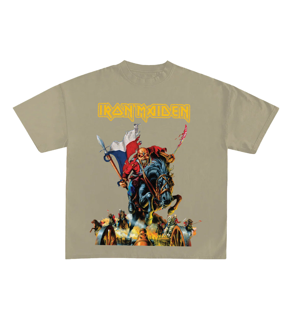 Iron Maiden Designed Oversized Tee