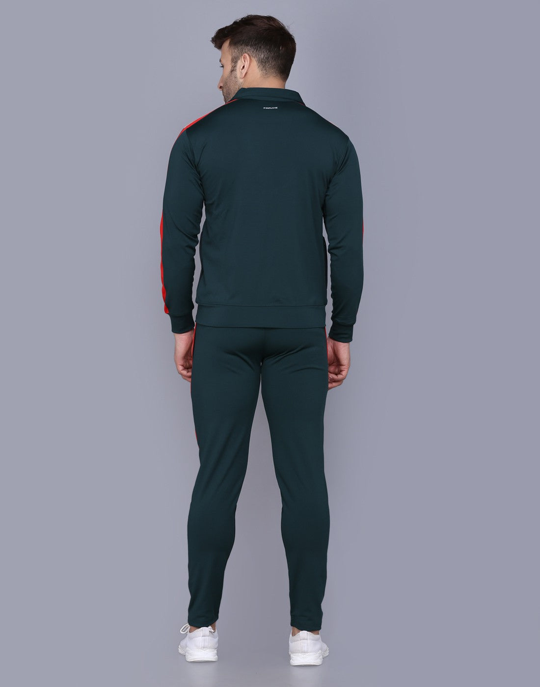 Bottle Green & Red TrackSuit