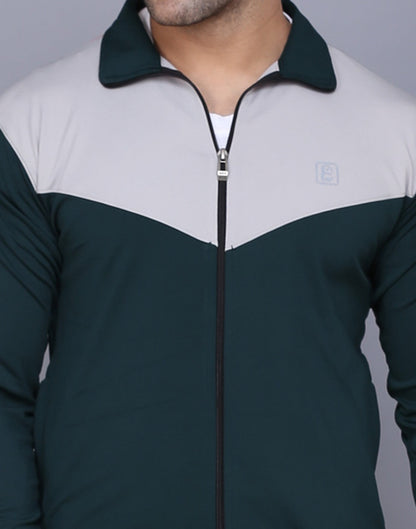 Bottle Green & Red TrackSuit