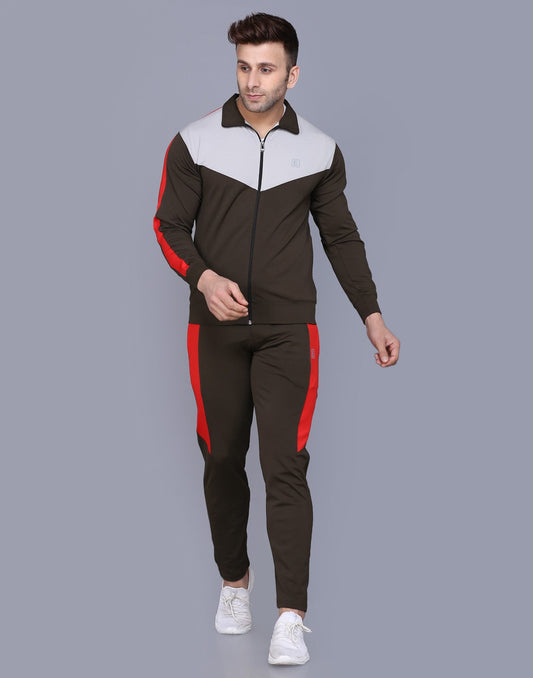 Olive & Red Tracksuit