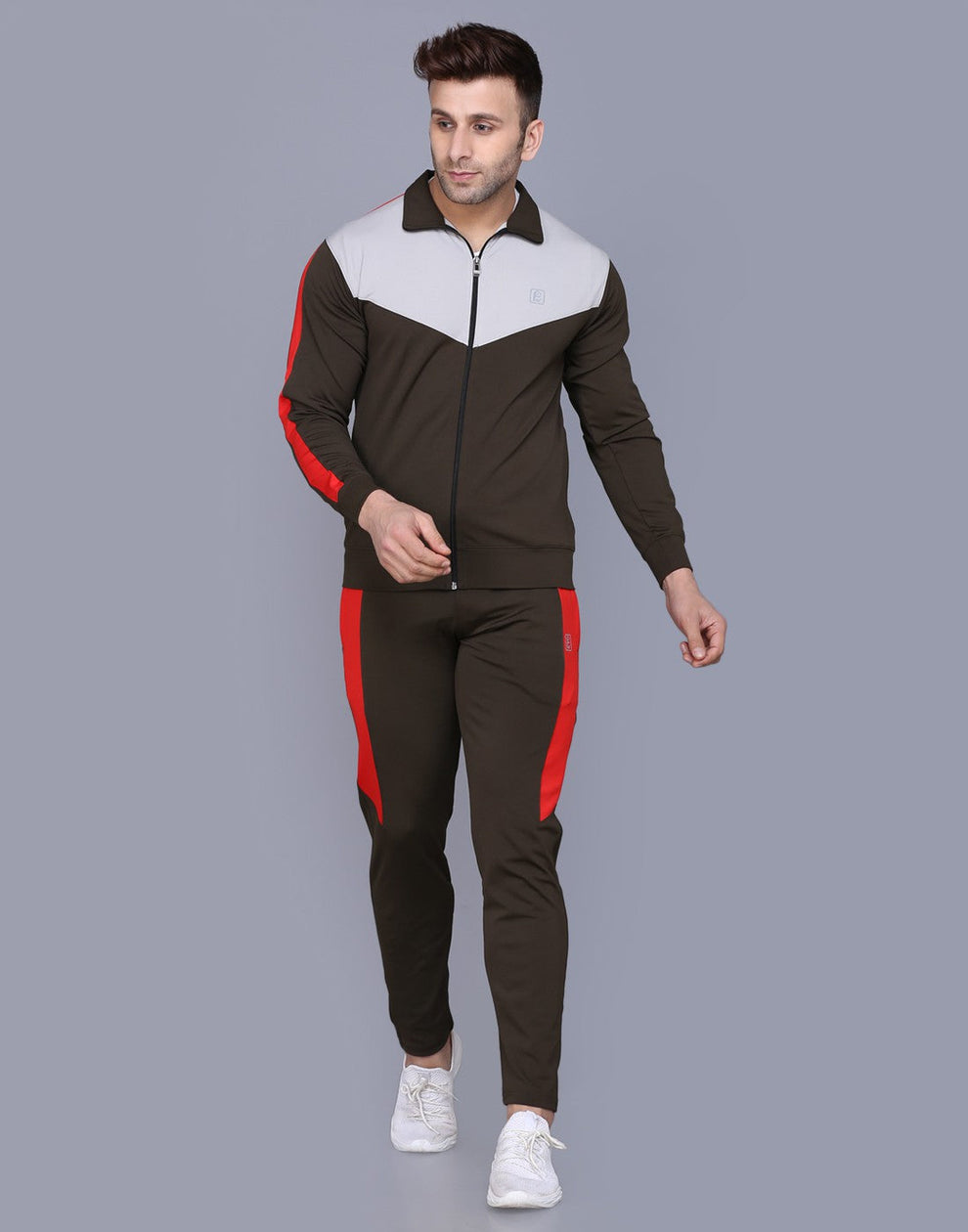 Olive & Red Tracksuit – Bindas Apparel