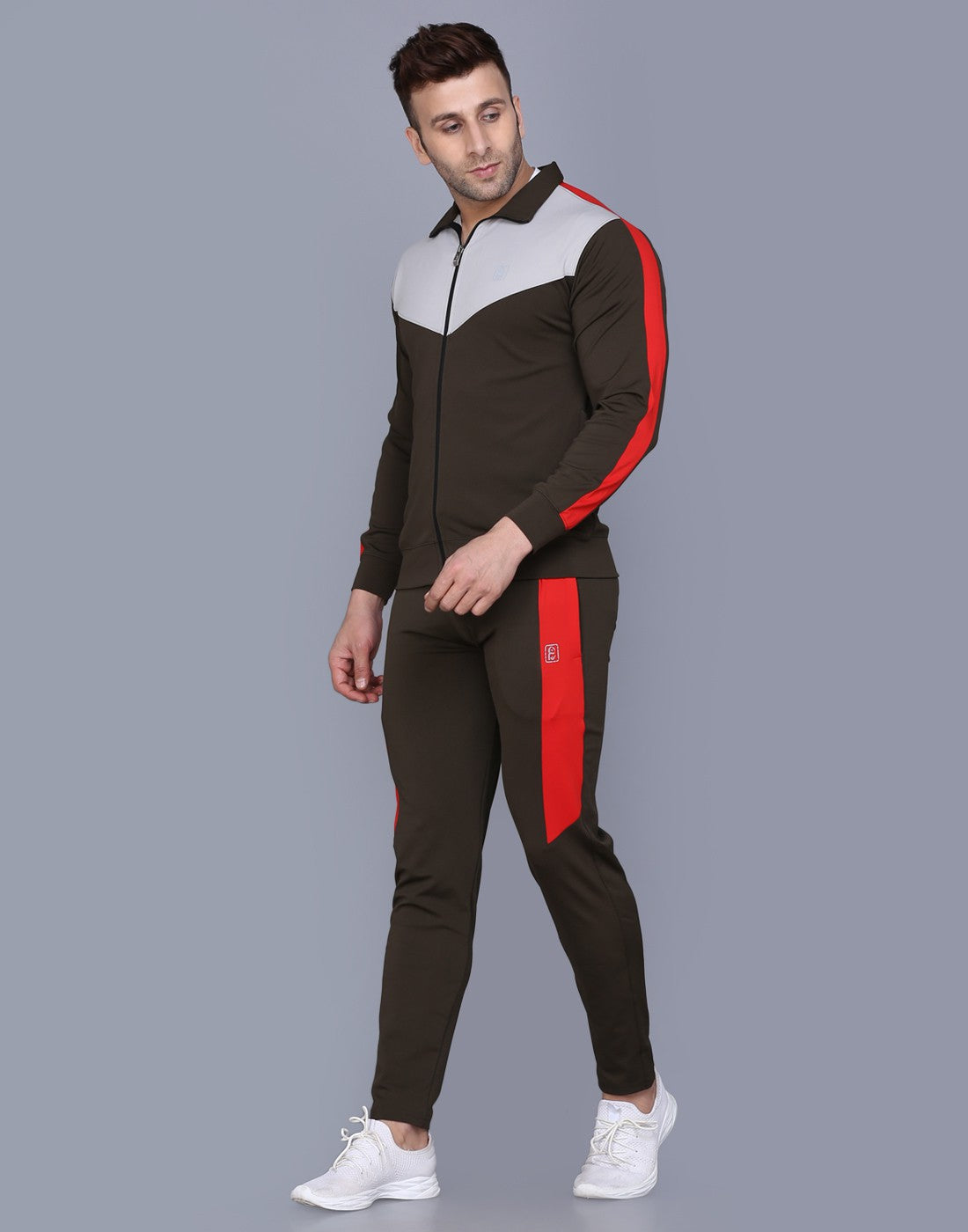 Olive & Red Tracksuit