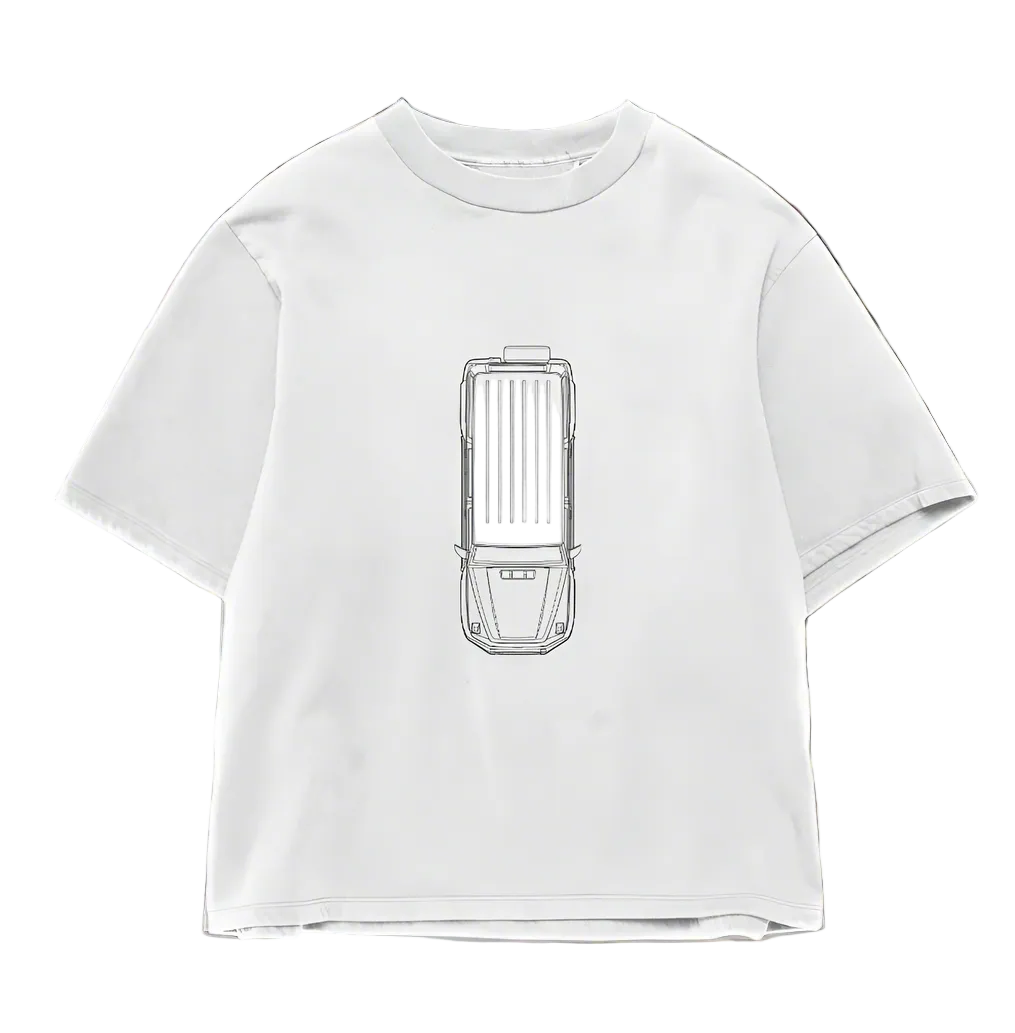 Mercedes Amg G63 White Oversized Tee